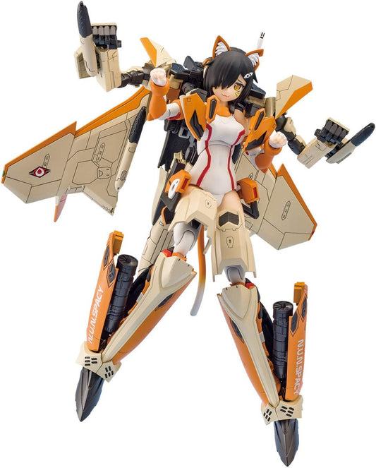 Aoshima Bunka Kyozai VFG Macross Delta VF-31D Skuld, Total Height Approx. 6.1 inches (155 mm), Color Coded Plastic Model MC-05