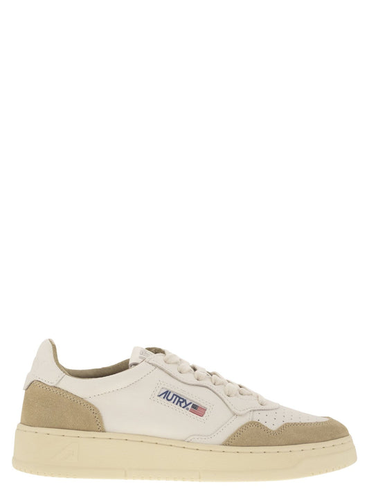 Autry Medalist Low Two Tone Leather Sneakers - Image 1