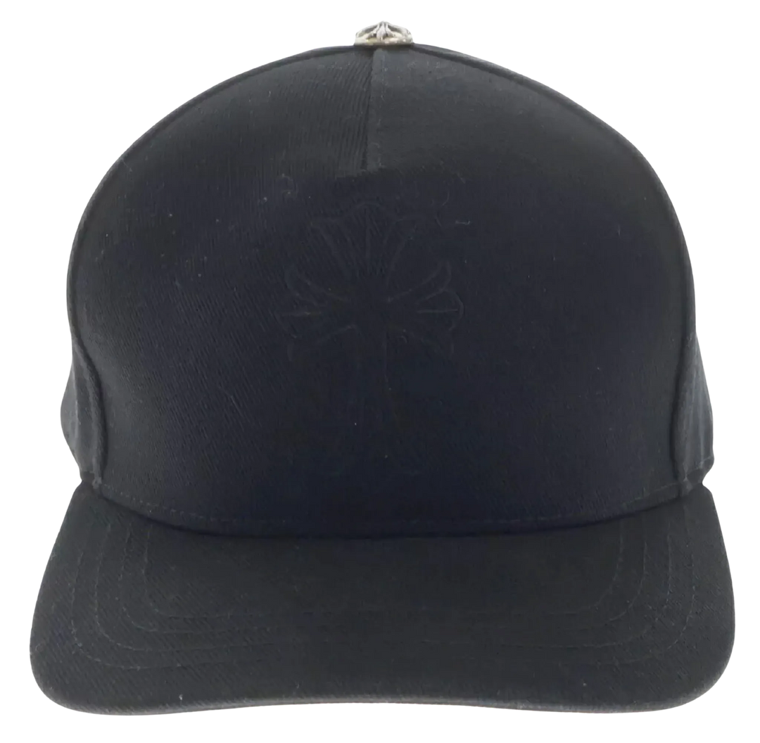CHROME HEARTS 'BLACK CROSS' BASEBALL HAT