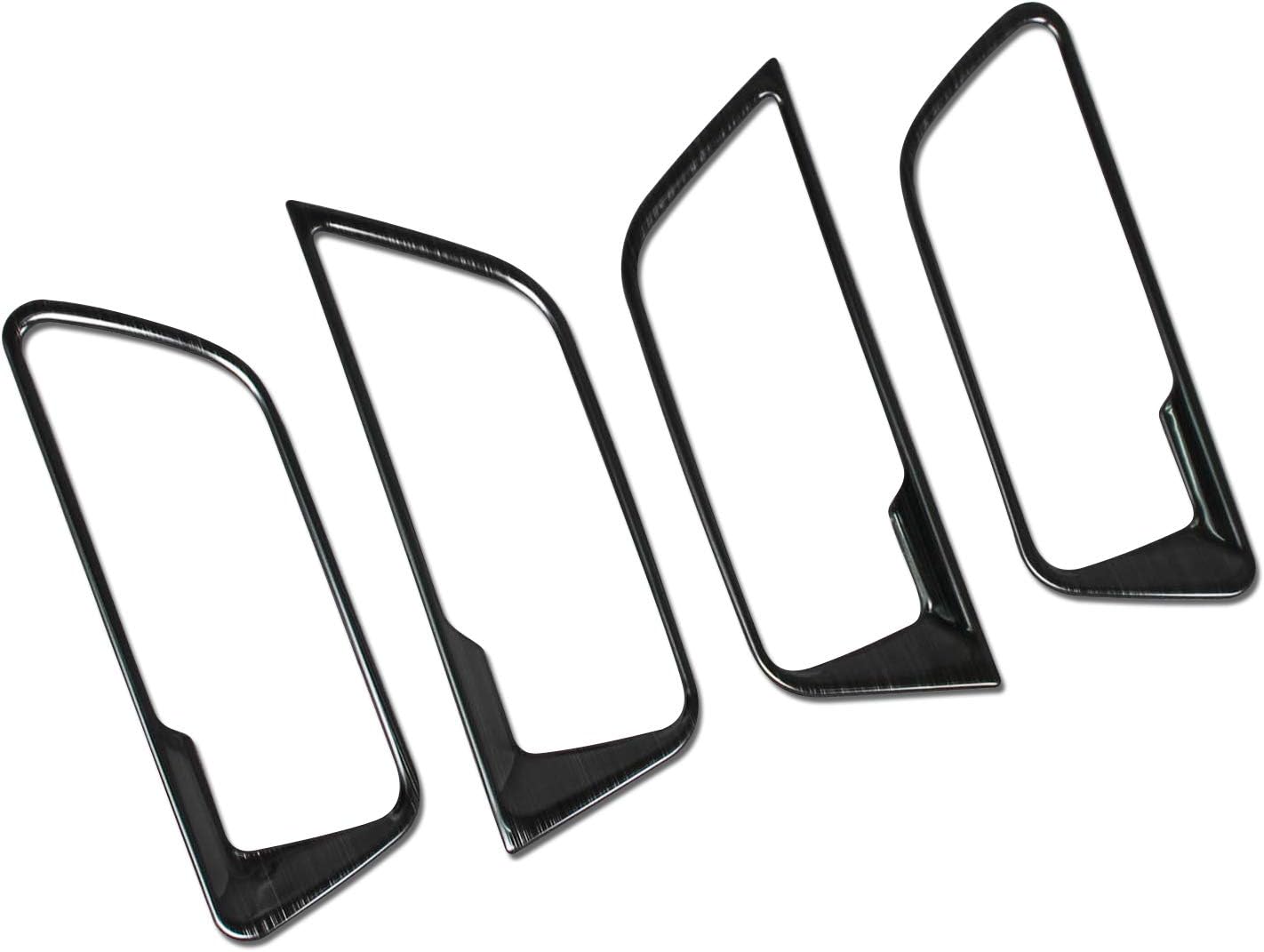RUIQ Toyota Harrier 80 Series Interior Front Rear Inner Door Handle Garnish for Toyota Harrier (Black)