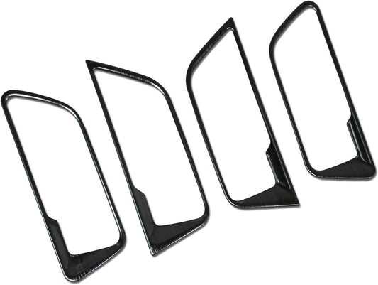RUIQ Toyota Harrier 80 Series Interior Front Rear Inner Door Handle Garnish for Toyota Harrier (Black)