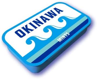 Kuba Kasaya Mint Tablet, Refreshing Candy, Okinawa Prefecture NEXT Excellent Local Product, Okinawa Souvenir, Novelty, Okinawa Limited, OKINAWA Mint Can (Wave)