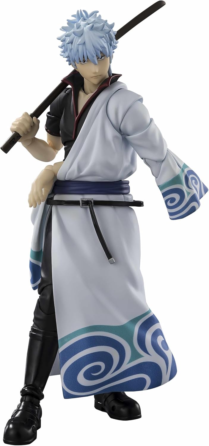 TAMASHII NATIONS S.H. Figuarts Gintama Gintoki Sakata Approx. 5.7 inches (145 mm), PVC & ABS Pre-painted Action Figure