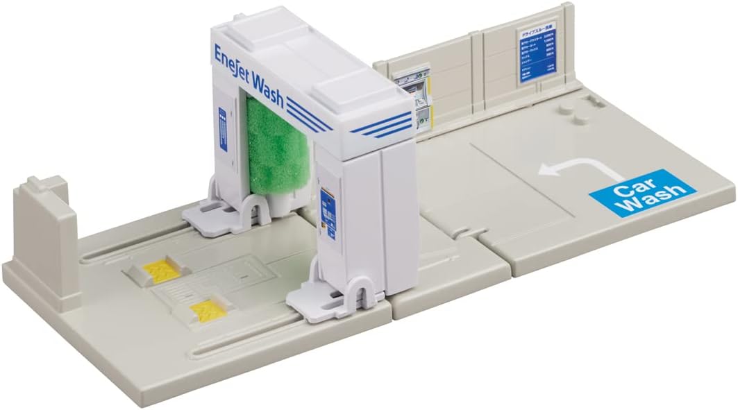 Takara Tomy Tomica Town Drive Thru Car Wash Area, ENEOS EneJet Mini Car, Toy for Ages 3 and Up, Toy Safety Standards Passed ST Mark Certified, TOMICA