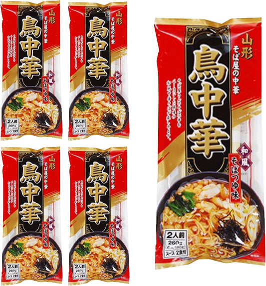 Prime Store Bird Chinese Ramen, Meura Food, Chinese Soba, Yamagata, 2 Servings x 5 Packs, Includes Soup, Instant Noodles, Noodles, Bags, Dry Noodles, Local Gourmet