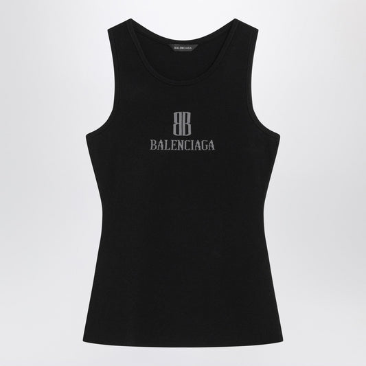 Balenciaga バレンシアガブラックナノBBタンクトップ - Image 1