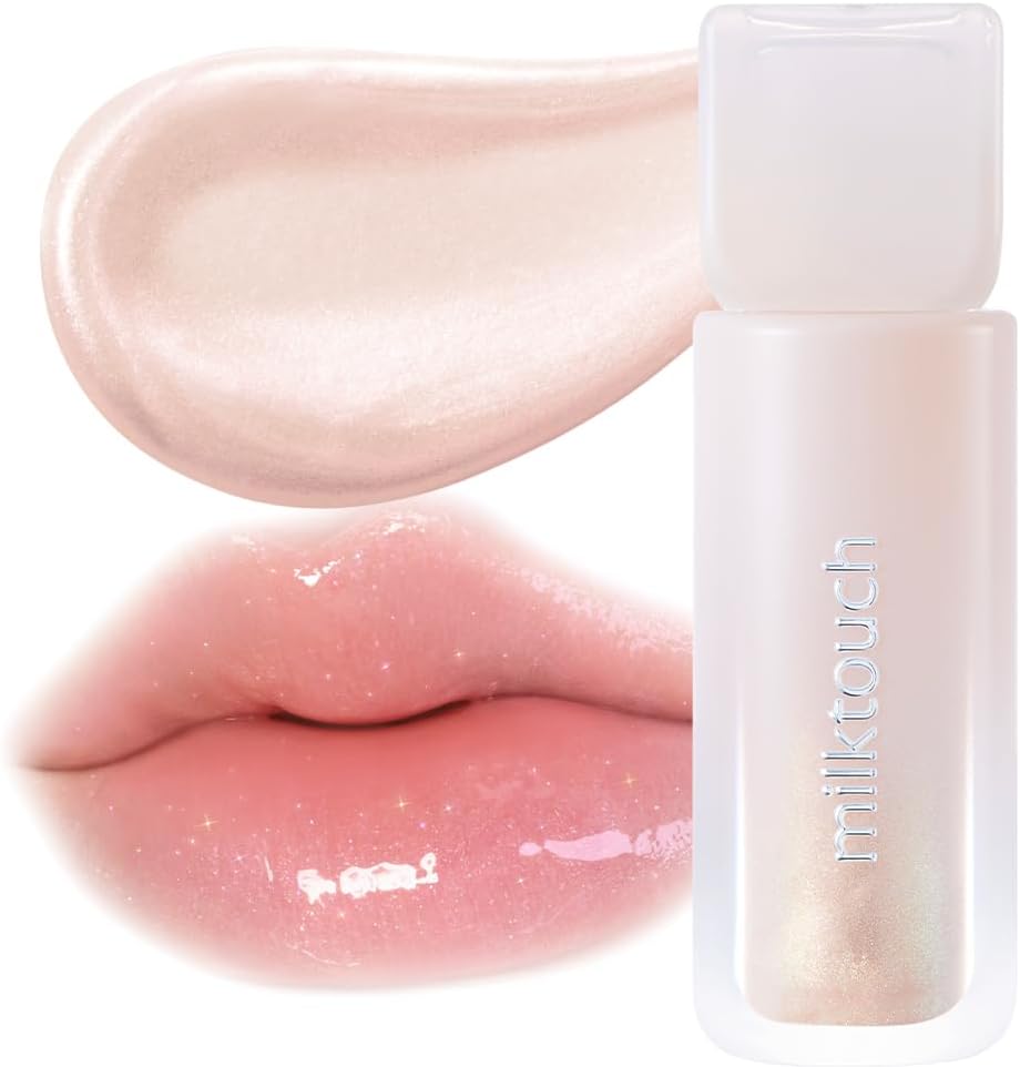 Milk Touch Milk Touch Deutein Aurora Gloss, 01, Honeydew, Korean Cosmetics, Lurex Lip High Moisturizing Gloss