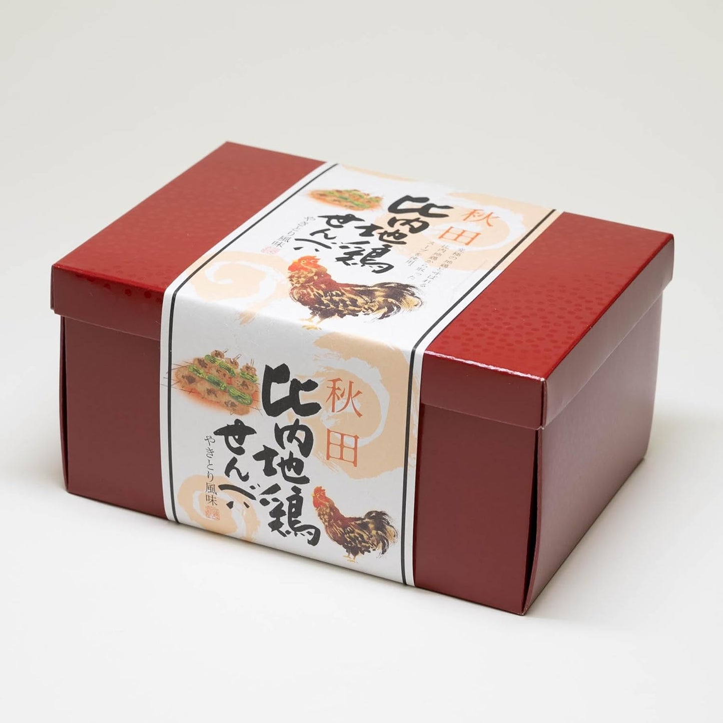 Akita Prefecture Limited, Kanaku City Limited, Four Seasons Colors, Akita Hinaiji Chicken Senbee, Yakiri Flavor, Oil Confectionery, 32 Sheets (2 Sheets x 16 Bags), Senchi