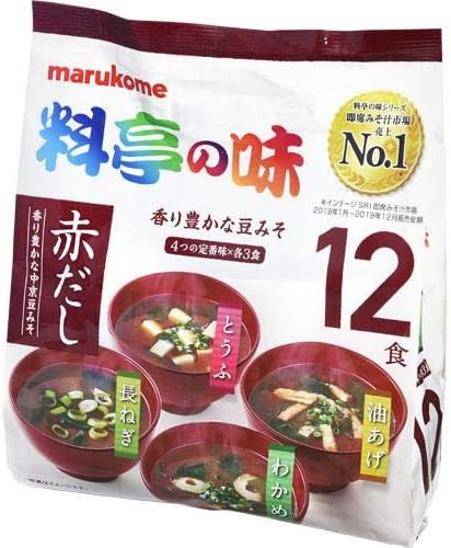 Marukome Restaurant Aji Red Soup, Pack of 12