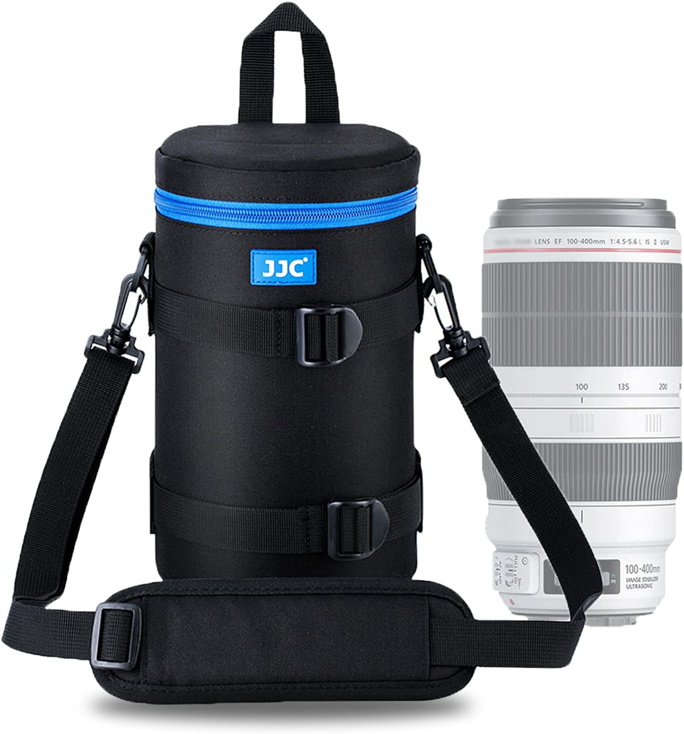 JJC Lens Case Lens Pouch for DSLR Camera Lens such as Canon RF 600mm F11 / EF 70-200mm F2.8L / 100-400mm F4.5-5.6L / Nikon AF-S Nikkor 70-200mm F2.8 and More Inner Size Polyester Water Repellent