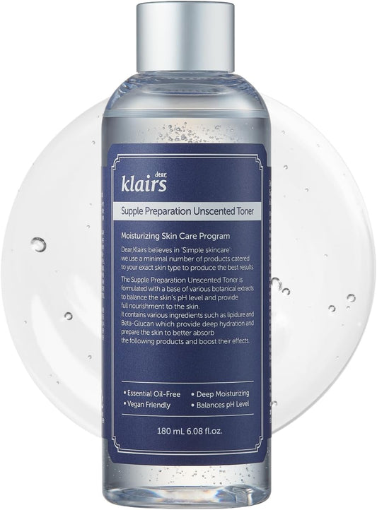 Klairs Supple Preparation Unscented Toner, 6.1 fl oz (180 ml)