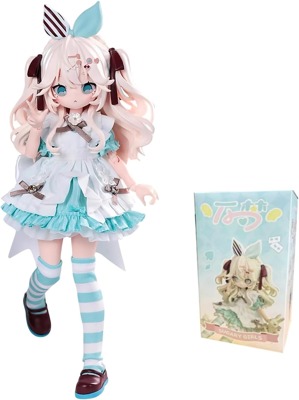 Blind Doll Sugary Girls Series MJD Articulated Joint Doll 1/8 18cm Blind Box Cute Girl BJD Figure (Random 1 Piece) [Official Genuine Product]