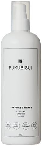 福美水 FUKUBISUI 化粧水 500ml | 大容量 ポンプタイプ 敏感肌 乾燥肌 肌荒れ 低刺激 保湿 うるおい スキンケア 全身用 アルコールフリー 無添加 無香料 無着色 ヨモギ クマザサ シラカバ