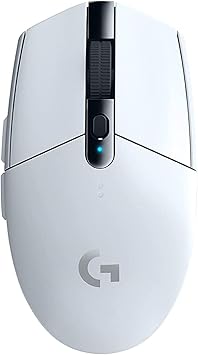 Logicool G G304 LIGHTSPEED Wireless Gaming Mouse, Lightweight, 3.5 oz (99 g), HERO 25K Sensor, 6 Program Buttons, 250 Hours of Continuous Usage, White, PC Windows, Mac, Domestic Authentic Product