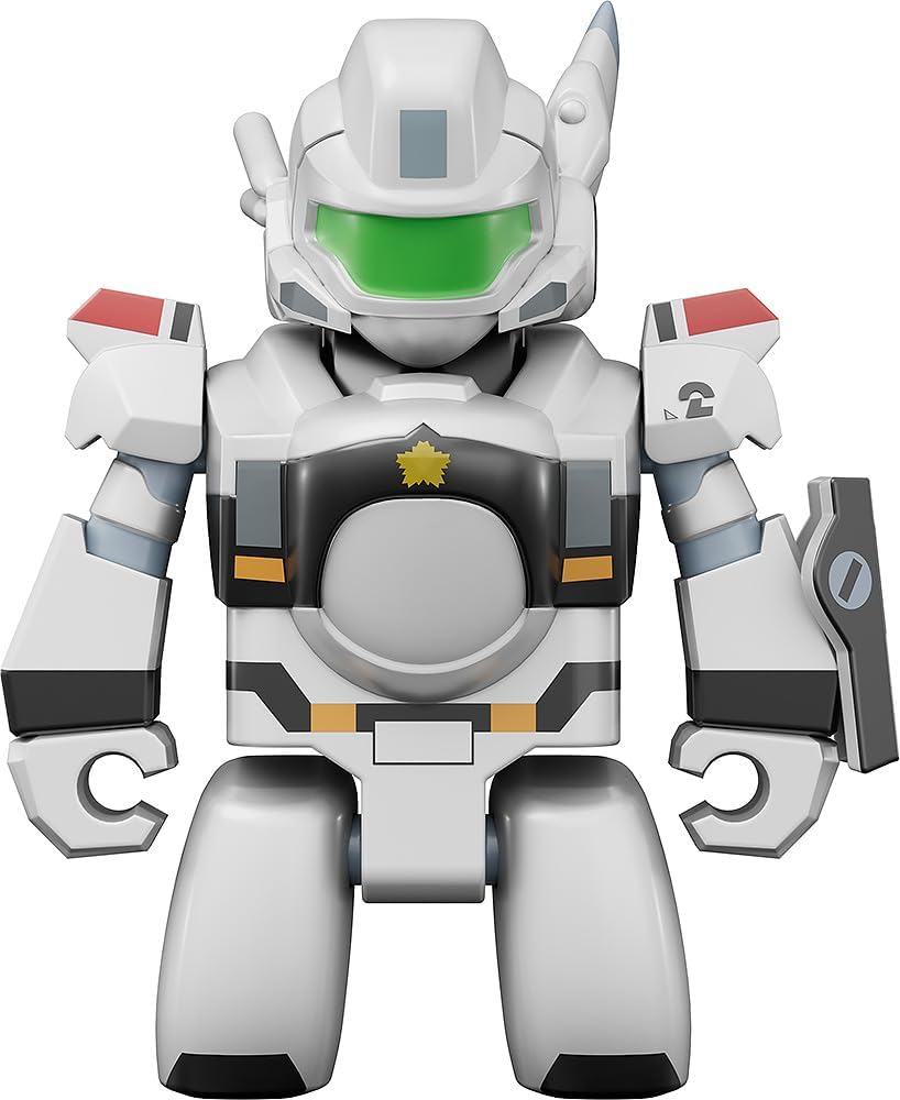 Good Smile Company Mobile Police Patlabor Brickroid AV-98 Ingram No. 2 Plastic, Pre-painted Action Figure, Non-scale, Exclusive Base Included, Total Height Approx. 2.0 inches (50 mm)