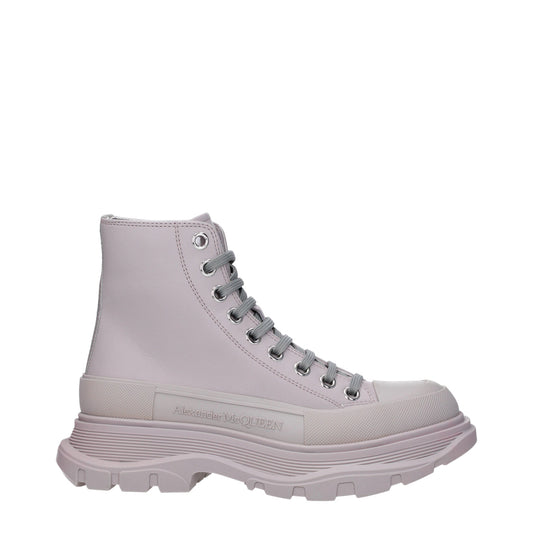 Alexander McQueen アレクサンダー・マックイーンの女性 'S ブーツレザーグレー/ムーンストーン - Image 1