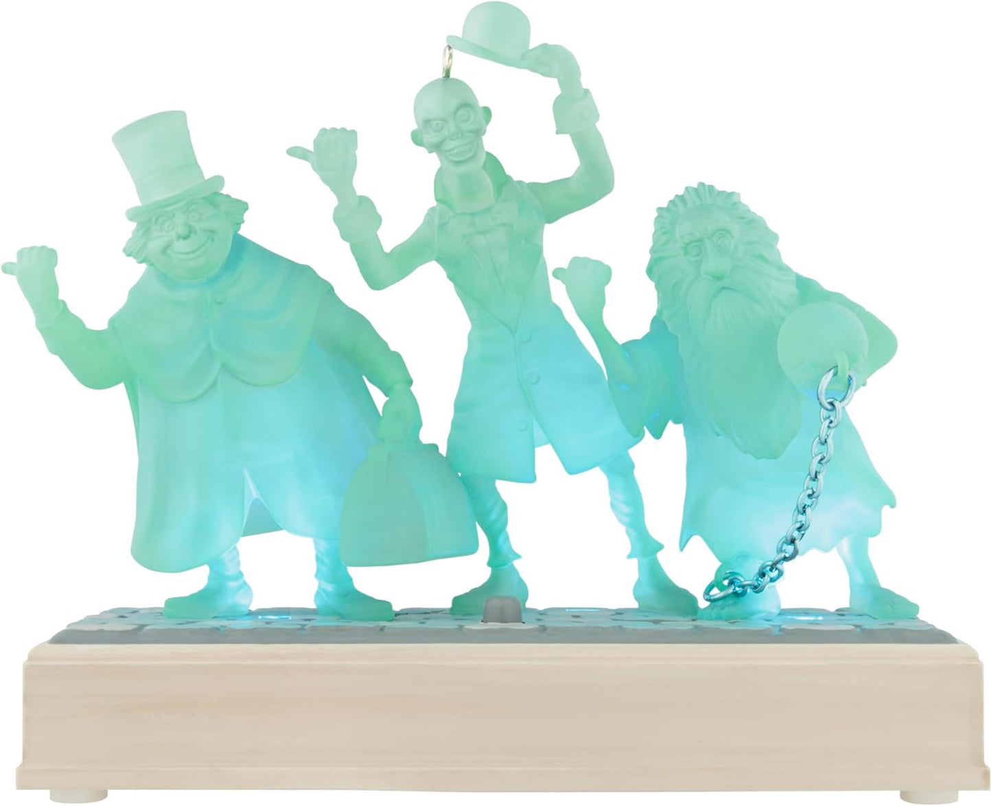 Tarjeta de recuerdo Hallmark 2025, colección Disney La mansión embrujada, fantasmas autoestopistas con luz y sonido, regalos para fanáticos de Disney
