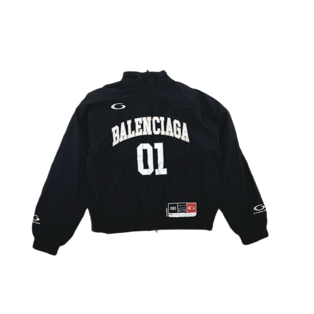BALENCIAGA 'BASKETBALL SERIES' BLACK TRACK JACKET