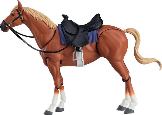 figma Horse Ver.2 Chestnut Hair Non-Scale Plastic Pre-Painted Action Figure