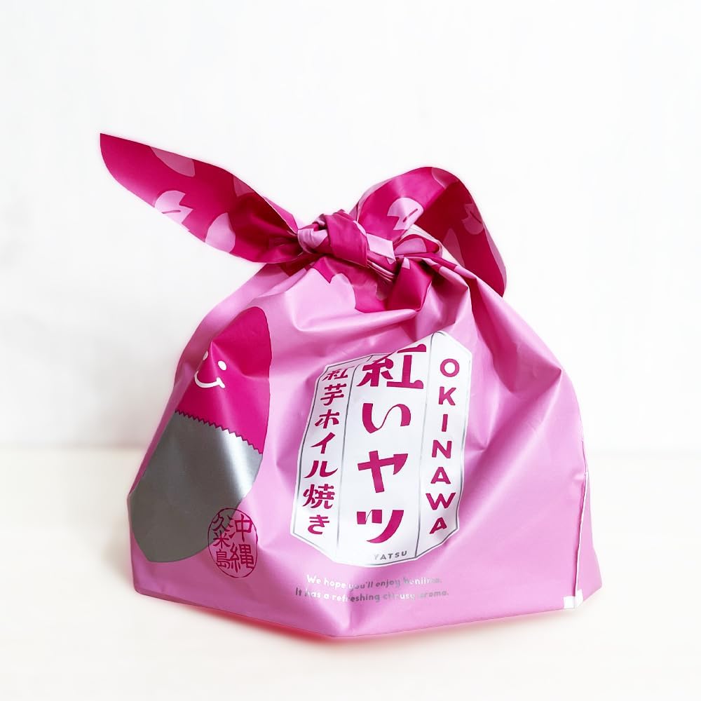 Foil Yatsu, Red Potatoes from Kumijima, Okinawa Prefecture, Foil Yatsu, Red Potatoes, Drawstring Bag, Pack of 3