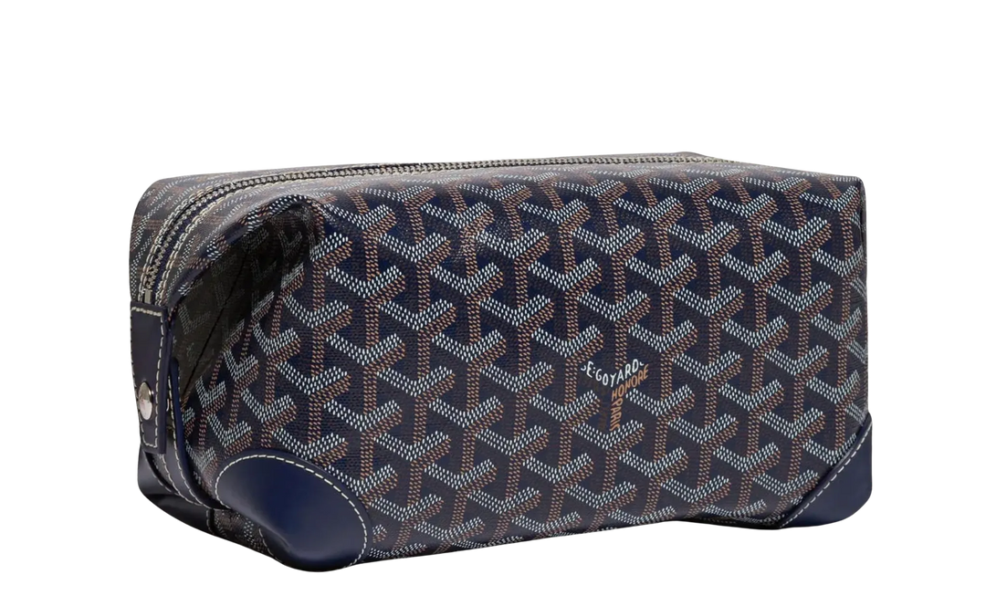 GOYARD 'NAVY' BOWLING 25 TOILETRY BAG