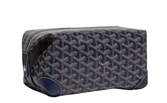 GOYARD 'NAVY' BOWLING 25 TOILETRY BAG