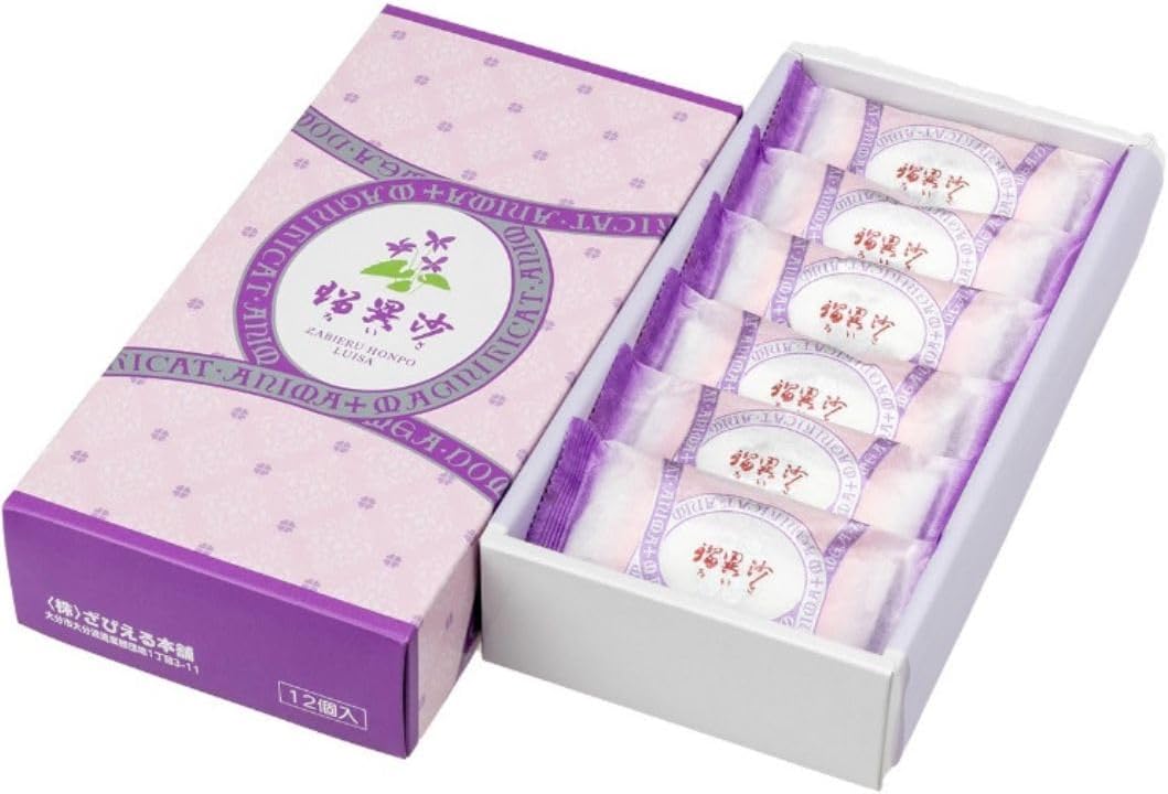 [Oita Souvenirs] Ruisa, 12 Pieces, 1 Box, Popular Souvenir, Oita Confectionery