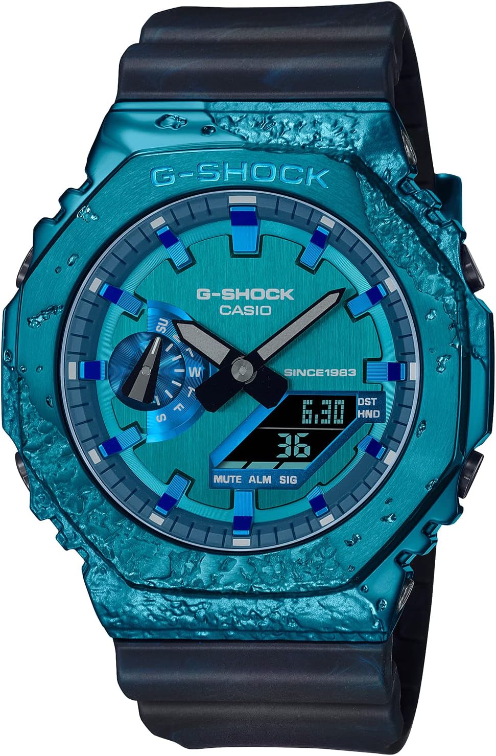 Casio G-SHOCK 40th Anniversary Adventurer's Stone GM-2140GEM-2AJR Men's Watch, Black, Limited Edition / G-SHOCK 40th Anniversary Adventurer's Stone, 1 piece, Textured shape