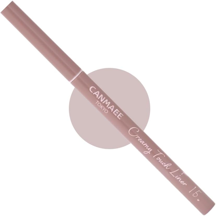 Can Make Creamy Touch Liner 15 Cappuccino Pink Gel Eyeliner Extra Fine Mild Color Package with Monomoshop Original Logo