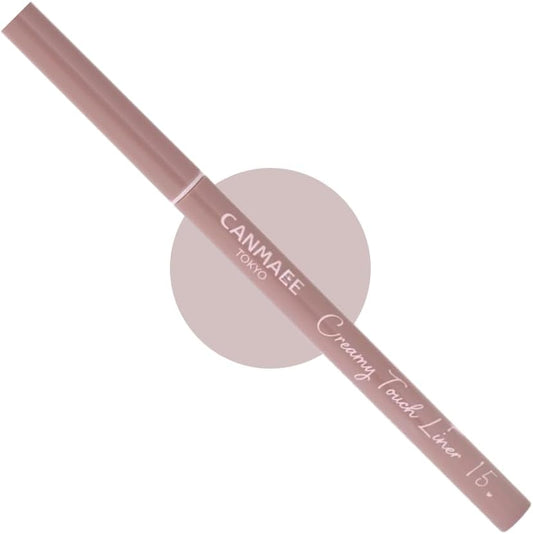 Can Make Creamy Touch Liner 15 Cappuccino Pink Gel Eyeliner Extra Fine Mild Color Package with Monomoshop Original Logo