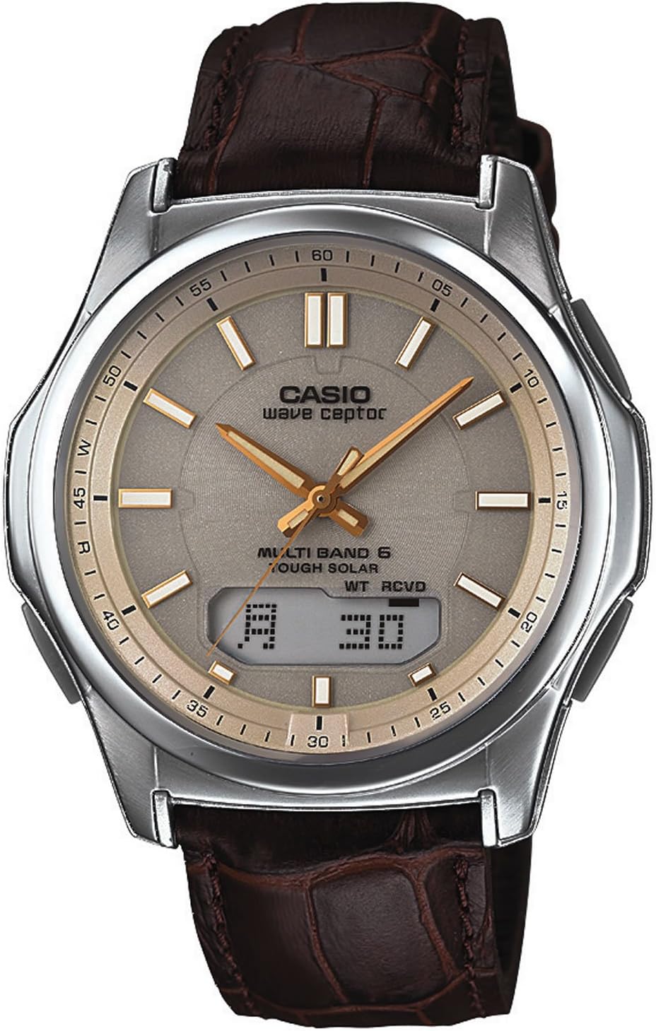Casio WVA-M630L-9AJF WVA-M630L-9AJF Men's Wristwatch, Brown