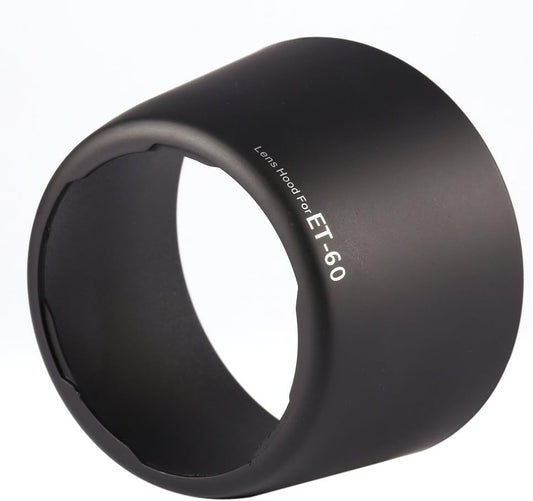 Lens Hood for 75-300mm Black Pro Fasional Replacement ET60 Lens Hood Twist Lock Mount Outdoor Sun Hood Flower Shape