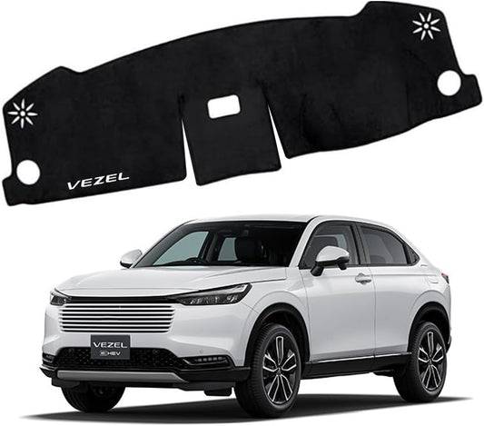Honda Vezel RV Dashboard Mat Sun Protection Anti-aging Protective Mat Polyester Material Anti-Slip Logo Accessory Interior Custom Parts