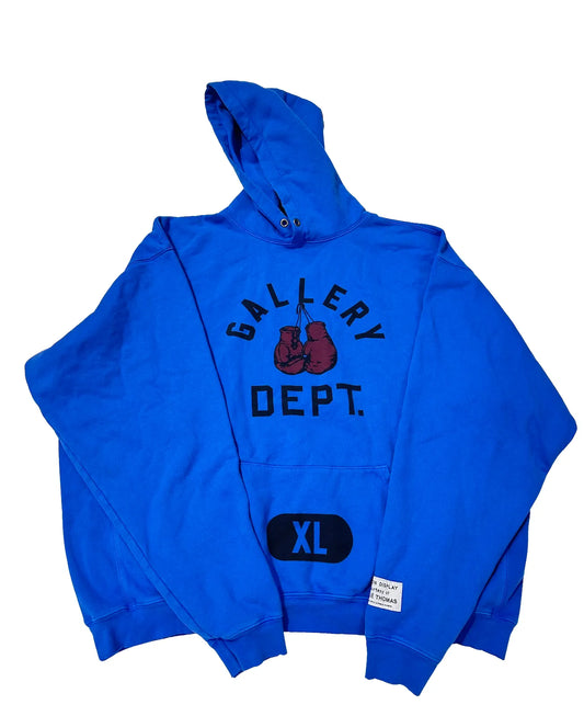 GALLERY DEPT. 'BOXING MERCH' BLUE HOODIE