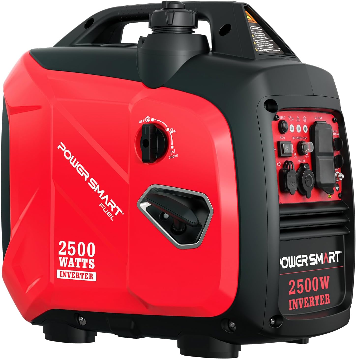 PowerSmart 2500 Watt Portable Gas Inverter Generator Ultra Quiet Camping Tailgate Home Emergency (PS5020W)