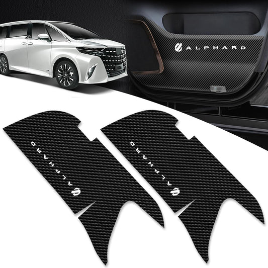 OuTLife New Alphard, June 2023 (Reiwa 5) Release Model 40 Series Dedicated Door Kick Guard, Door Film, Leather Material, Stain Prevention, Water Prevention, Interior Accessories, Door Protector,