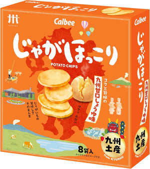 Daiho Bussan Potato Hokkori Kyushu Sweet Soy Sauce Flavor 8 Bags