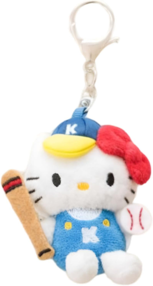 [Reloading] ハローキティ ぬいぐるみ マスコットホルダー ペンダント ぬいぐるみ キーリング キーチェン かわいい キャラクター グッズ 50周年 [並行輸入品]