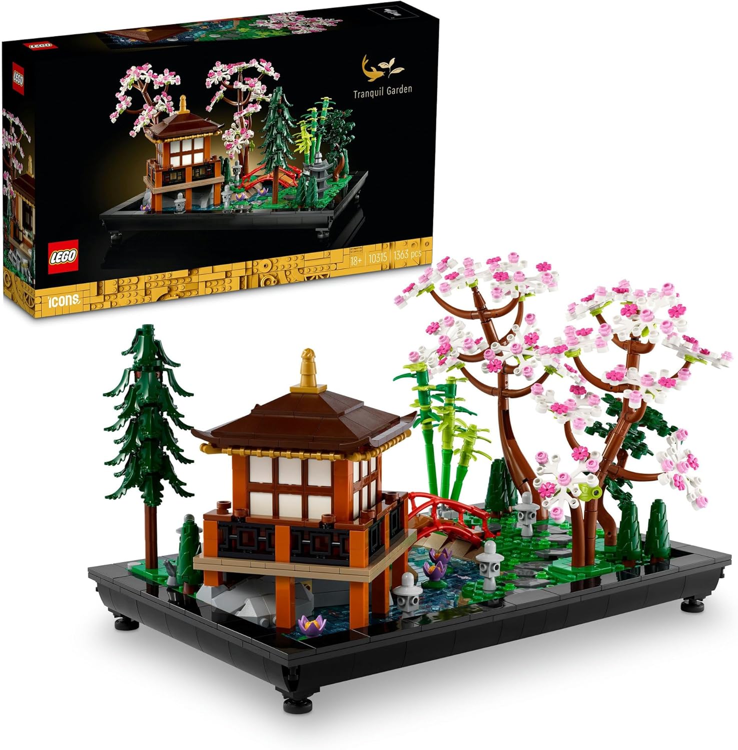 LEGO Icon Zen Garden Toy Building Blocks, Birthday Present, Blocks, Mother's Day, Father's Day, Men, Women, Interior, Fashionable, Painting, Art, 10315