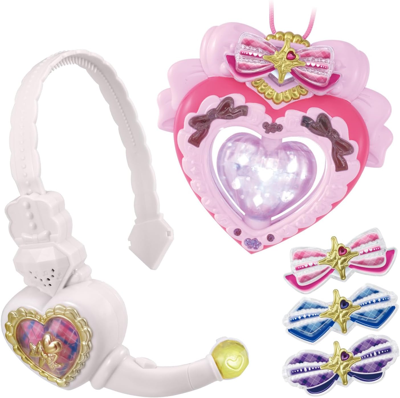 BANDAI Kimi to Idol PreCure♪ Kimi to Idol PreCure♪ Idol Heart Brooch & Idol Heart Intercom Set