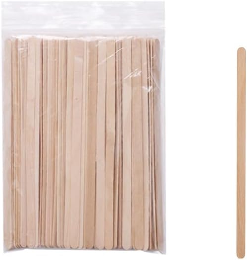 Brazilian Wax Hair Removal Spatula, Pack of 100 Hair Removal Wooden Sticks, Disposable Wood Sticks, For Hair Removal, Waxing, Commercial Use, Beauty Salon, Home Use, DIY Handmade, Arts & Free Study