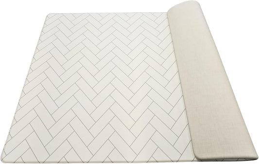 GU MODE Baby Play Mat, Seamless, Reversible, Floor Heating Compatible, Double-Sided Playmat, 55.1 x 78.7 x 0.4 inches (140 x 200 x 1 cm), Antibacterial PVC Material, Safe and Tasteless, 0.4 inches (1