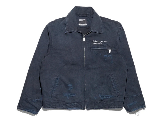 ENFANTS RICHES DÉPRIMÉS 'CLASSIC LOGO' DISTRESSED WORK JACKET