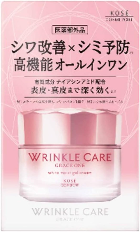 Kose Cosmetics Port Gray One Wrinkle Care White Moist Gel Cream 3.5 oz (100 g) All-in-One [Quasi Drug]