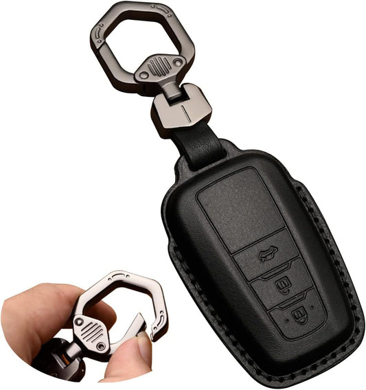 [Haoshilianfa] Toyota Genuine Leather Crown 220 Series C-HR Prius 50 Series RAV4 50 Series Land Cruiser Prado 150 Late Corolla Touring 210 Series Corolla Sports Key Case Key Cover