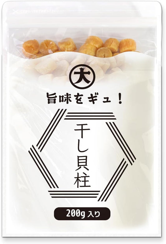 Dodoboeki Hokkaido Dried Clam Pillar, 7.1 oz (200 g), SAS Size, Diameter Approx. 0.6 - 0.8 inch (1.5 - 2 cm), High Quality, Made in Ohotsuku, Hokkaido, SAS 7.1 oz (200 g)