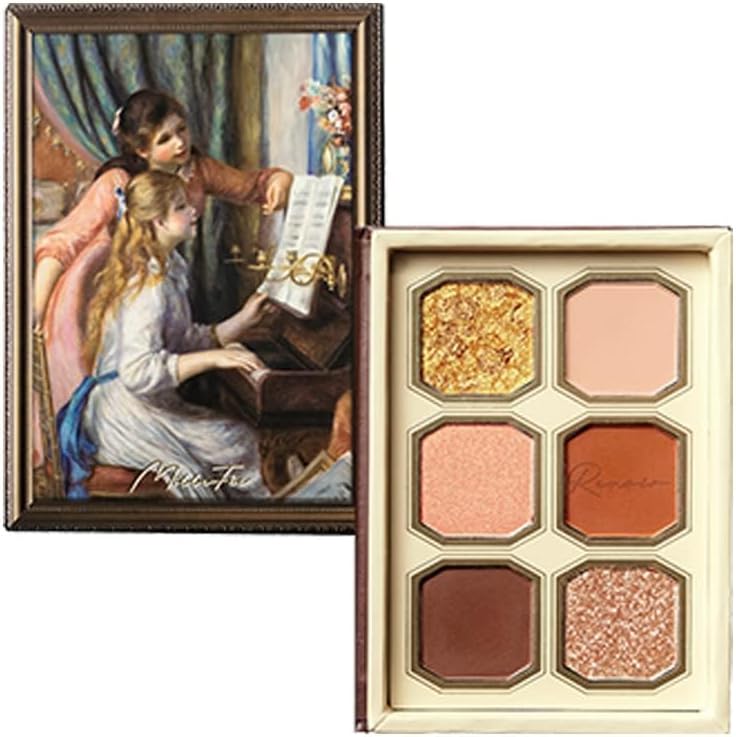 MilleFee (03 Young Girls at the Piano) Painting-Inspired Eyeshadow, Eye Makeup Palette, Cosmetics, Present, Gift