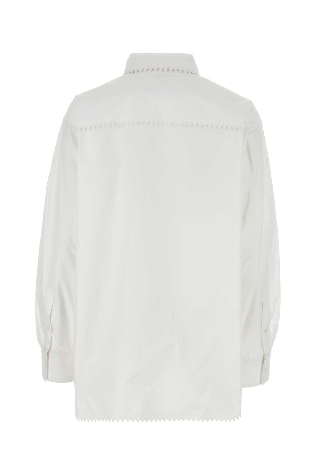 Bottega Veneta ボッテガベネタホワイトオックスフォードシャツ - Image 1