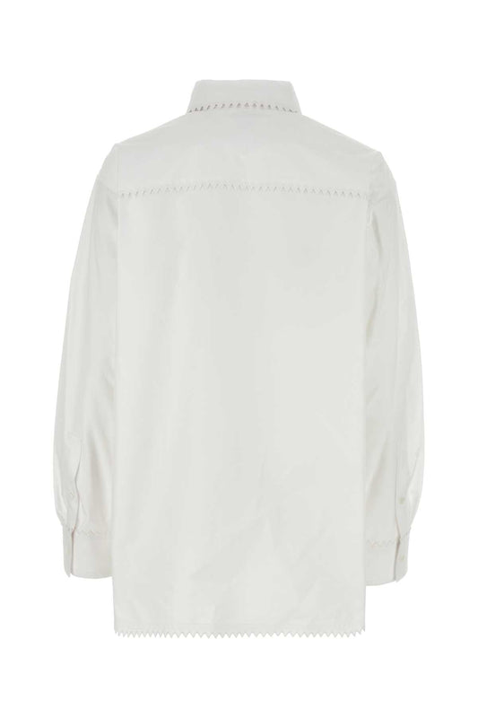 Bottega Veneta ボッテガベネタホワイトオックスフォードシャツ - Image 1