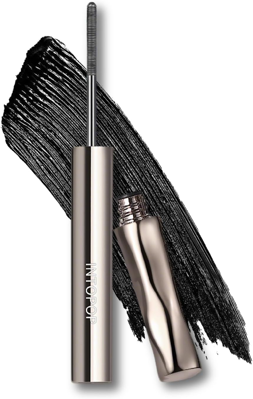 Mascara Base, Natural Curl, Fiber Blended, Long Keep, Suitable for General Eye Makeup, Clear Type, Primer for Eyelashes (01-Black)